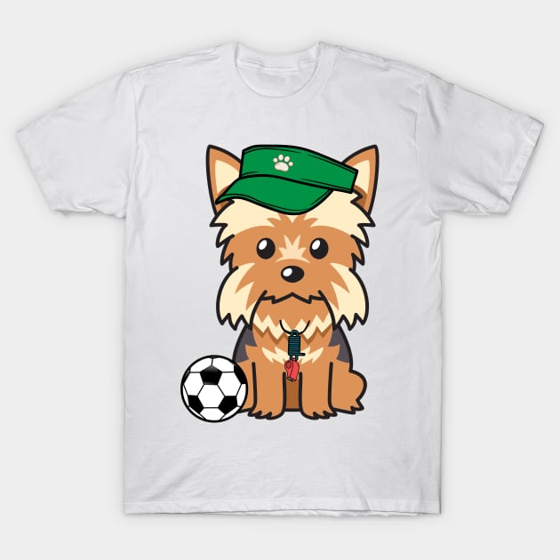 Yorkshire Terrier Soccer Star T-Shirt by Pet Station